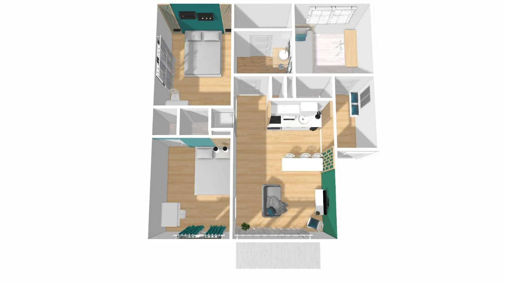 Apartment Home Ganusha Cosy 3 Chambres Parking Gratuit Balcon Grenoble
